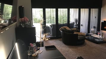 Smart TV, fireplace, Netflix
