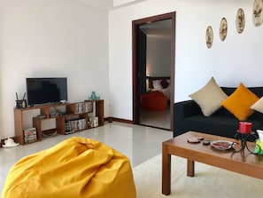 Deluxe Apartment, Multiple Beds, Accessible | Living room | DVD player - Araliya OceanFront Condos Nilaveli (Nilaveli)