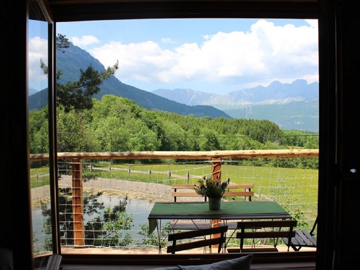 Tree House, Private Bathroom, Mountain View (La Cabane des Cerfs ) | Balcony view