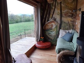 Cabana exclusivo, suíte, vista para a montanha (cabane en rondin) | Lounge