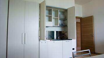 Appartement Panoramique, 3 chambres, vue mer | Coin cuisine privé