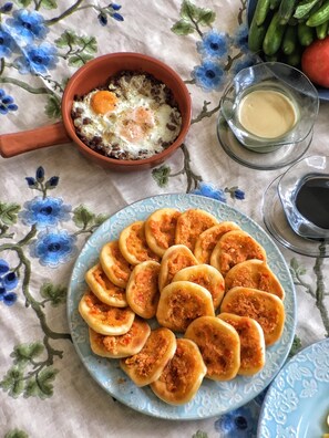Free daily local cuisine breakfast