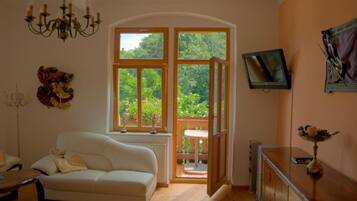 TV de tela plana 55 polegadas com canais a cabo, TV