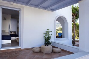 Duplex, Sea View (LIGHT BLUE MAISONETTE) | Terrace/patio - Paktia Villas (Paros)