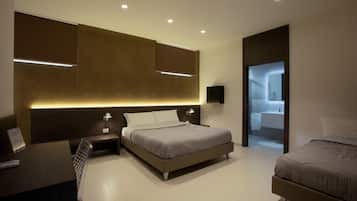 Bureau, rideaux occultants, lits bébé (en supplément), Wi-Fi gratuit