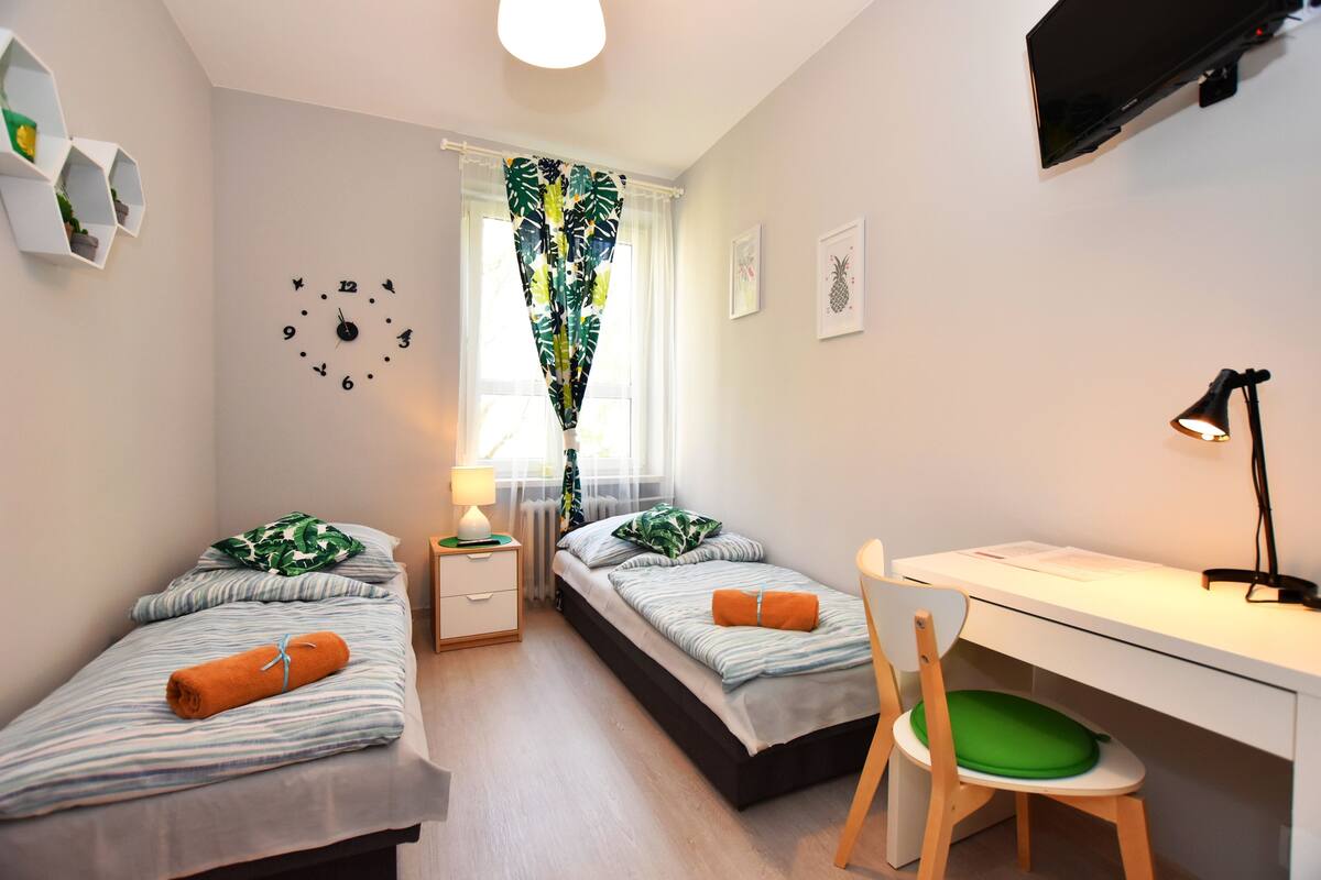 Double or Twin Room, Shared Bathroom (WiP7) | Iron/ironing board (on request), WiFi (free), bed sheets