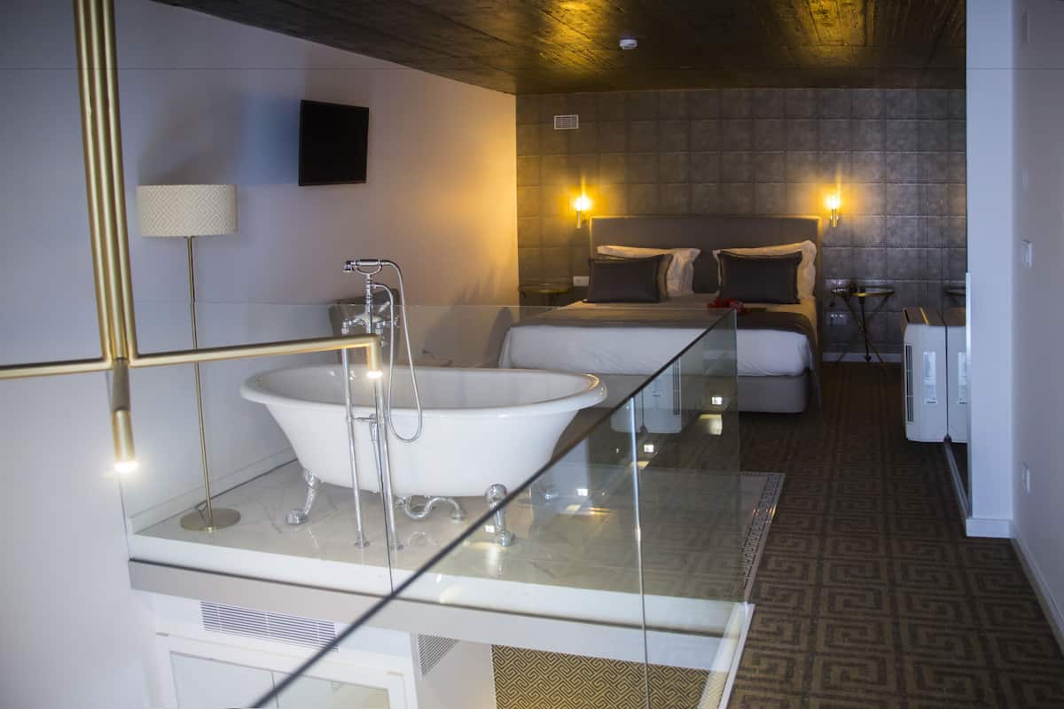 duplex | bathroom | free toiletries, hair dryer, slippers, towels