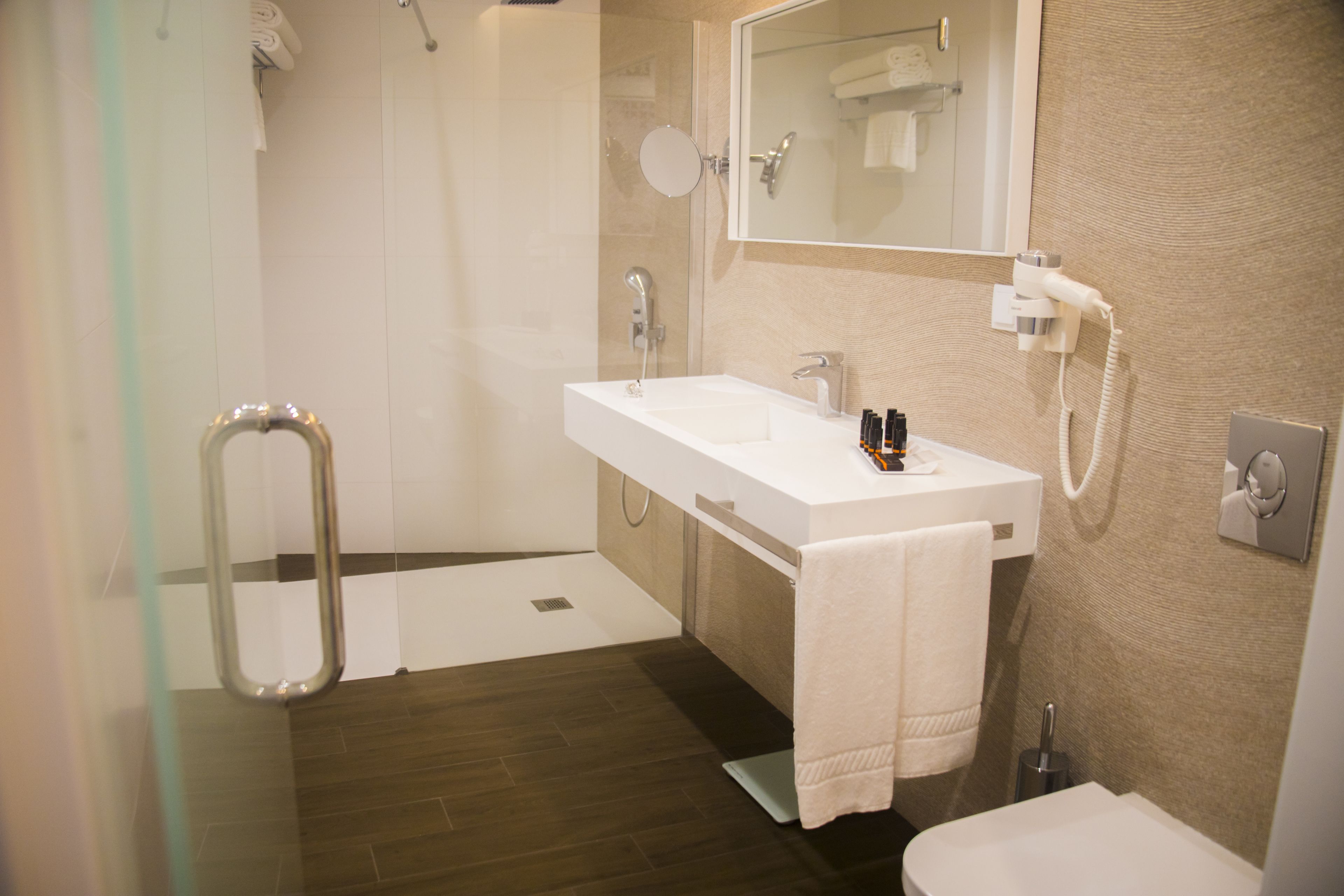 suite | bathroom | free toiletries, hair dryer, slippers, towels