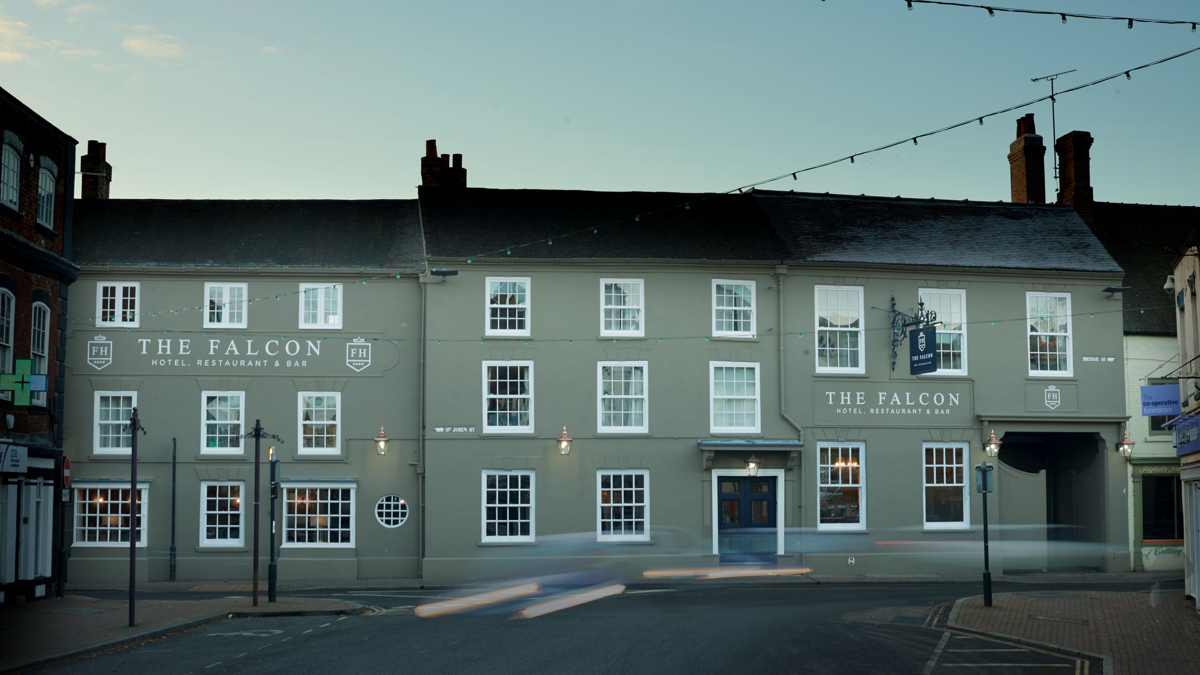 front of property – evening/night