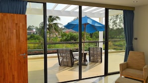 Tweepersoonskamer, voor 1 persoon | Uitzicht vanuit de kamer