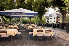 Outdoor wedding area