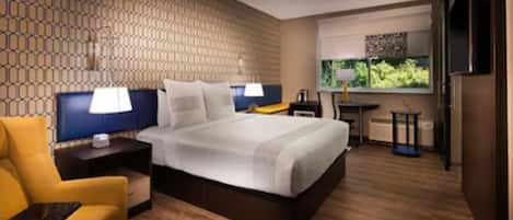 Standard Room, 1 King Bed, Non Smoking, Refrigerator & Microwave