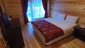 Minibar, desk, iron/ironing board, bed sheets