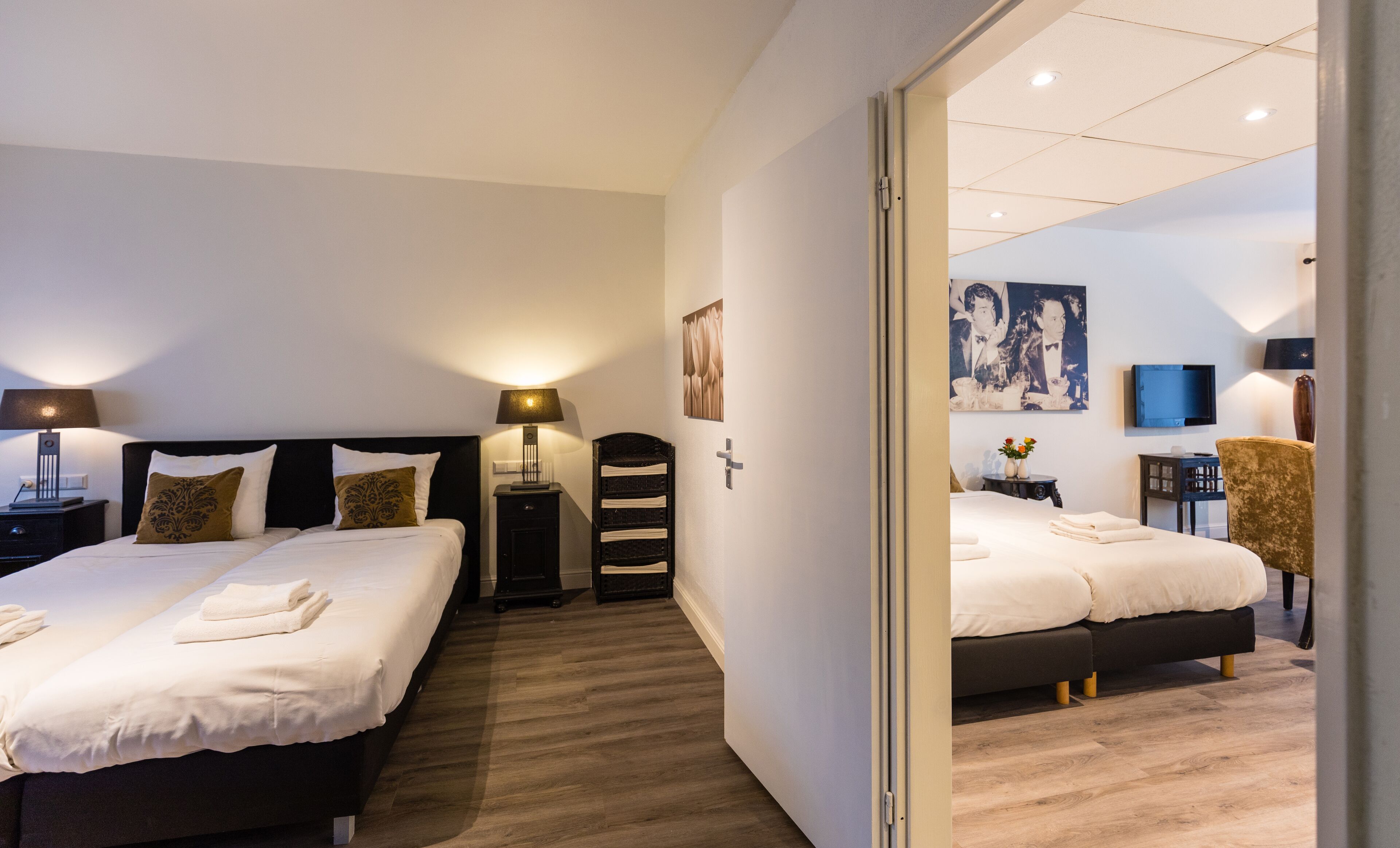 Grand appartement | Een bureau, verduisterende gordijnen, gratis wifi, beddengoed