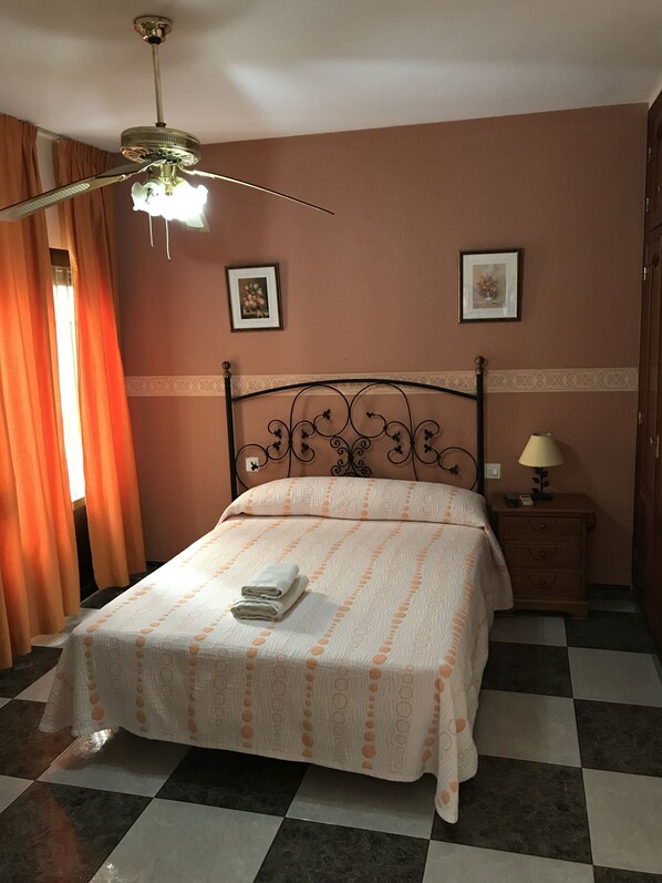 Desk, blackout curtains, free cots/infant beds, rollaway beds
