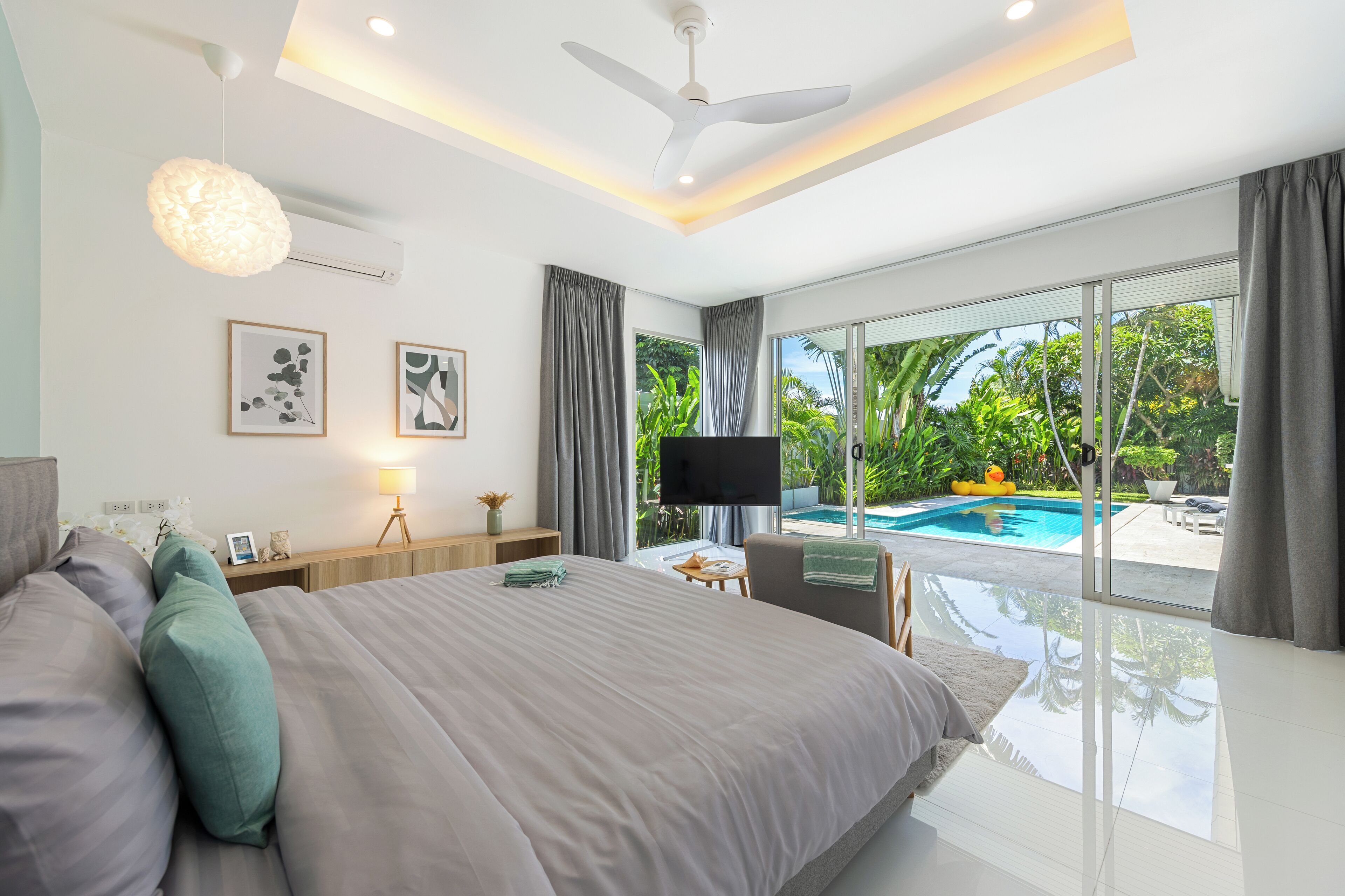Vila superluxo | 3 quartos, cofres nos quartos, escrivaninha