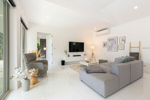 Villa 14 | Living area | Flat-screen TV, Netflix - Villa White Orchid (Koh Samui)
