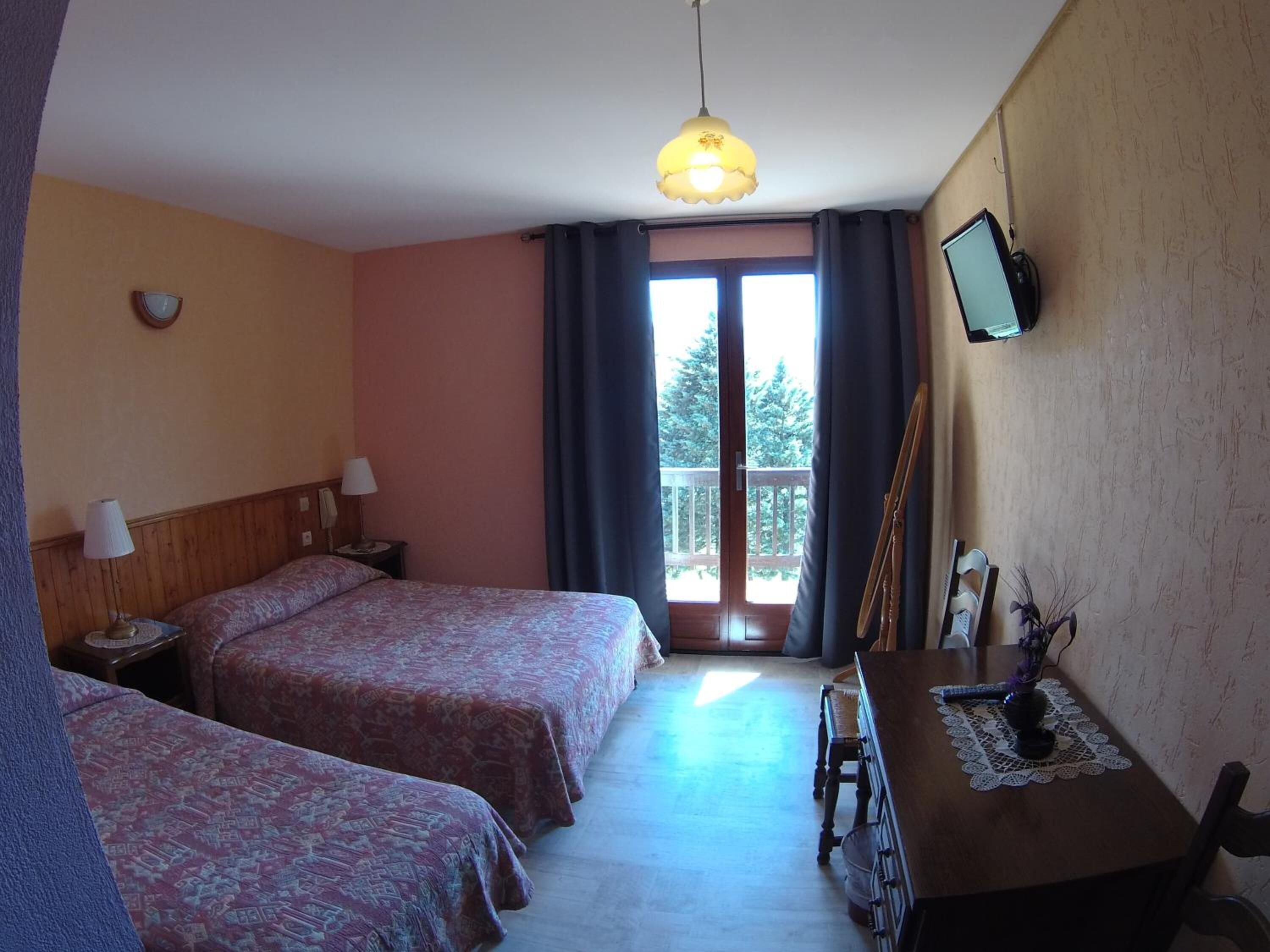 individually decorated, individually furnished, desk, iron/ironing board