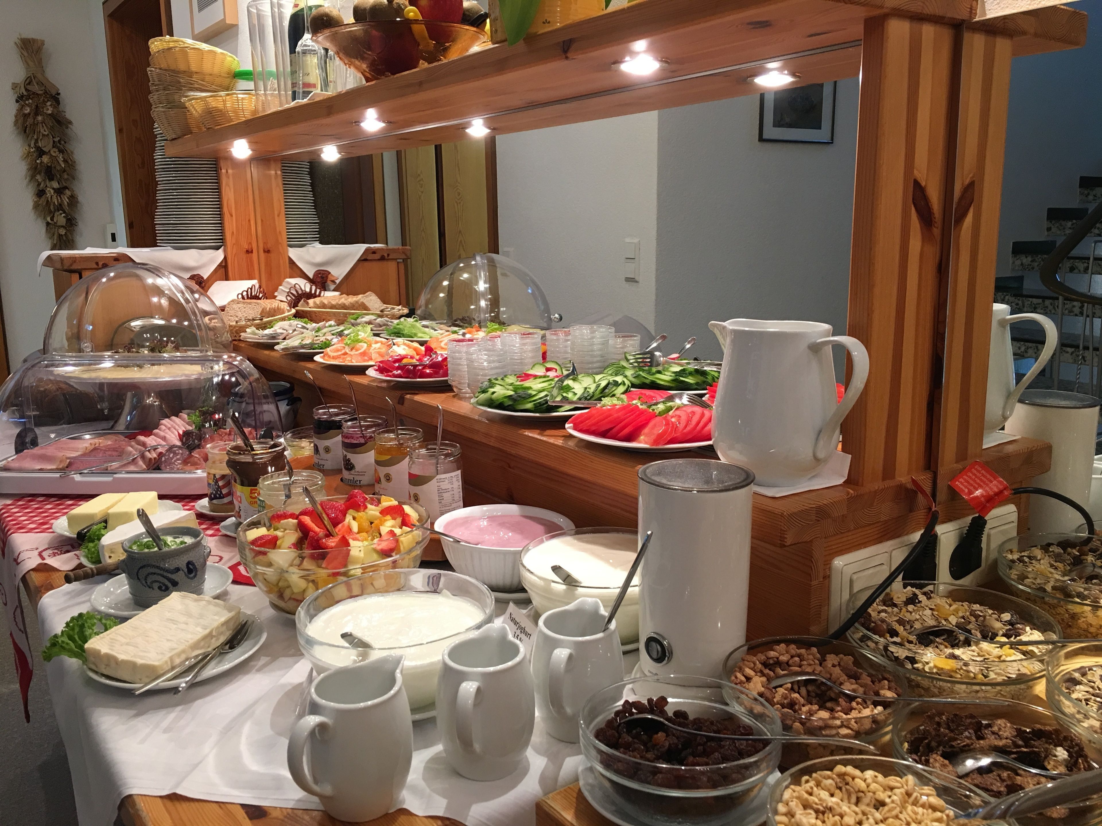 Daily buffet breakfast (EUR 14 per person)