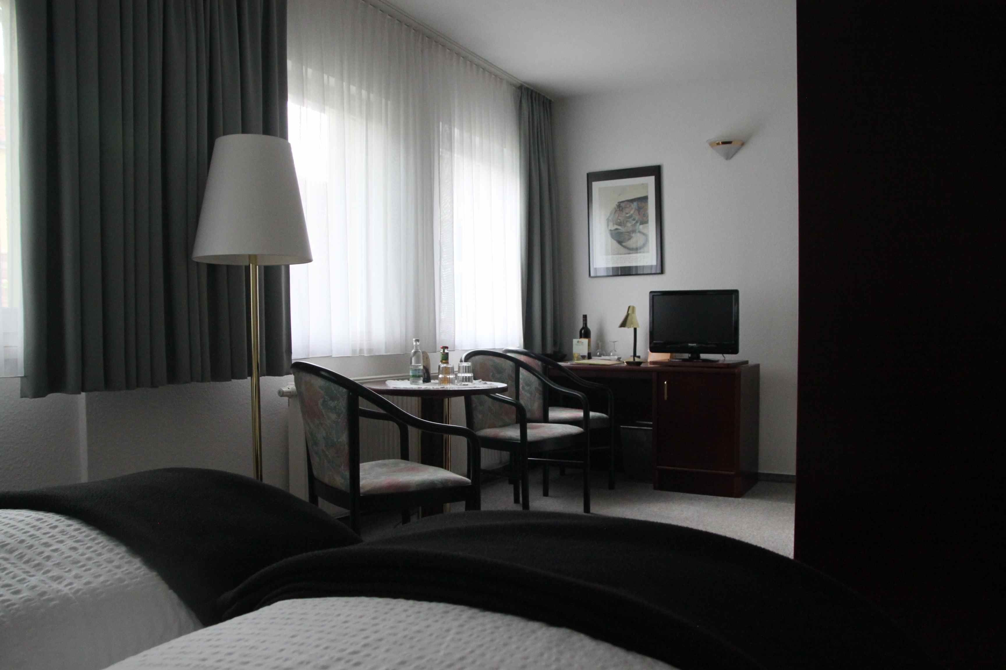 standard double room | desk, blackout curtains, soundproofing, iron/ironing board