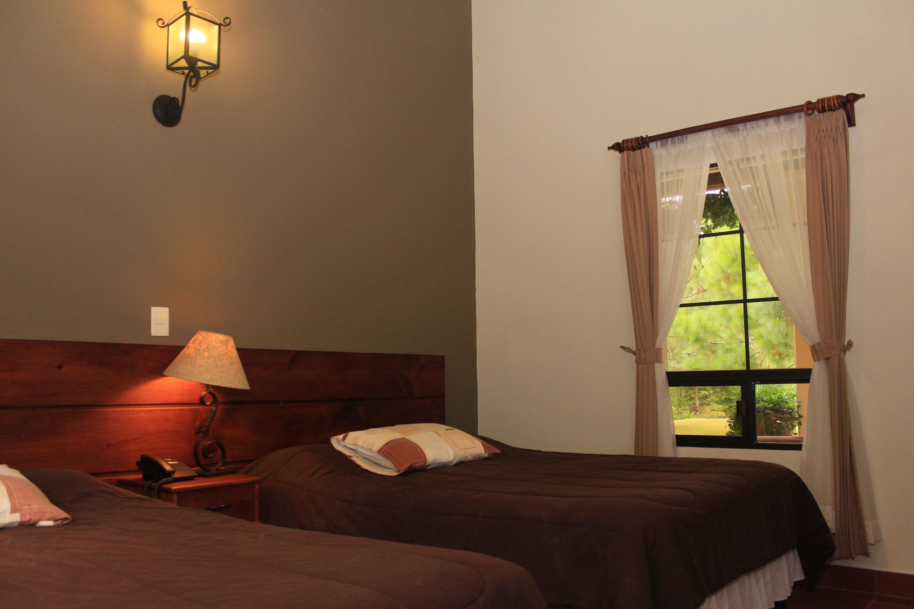 comfort double room, 2 double beds, non smoking, garden view | desk, free wifi, bed sheets