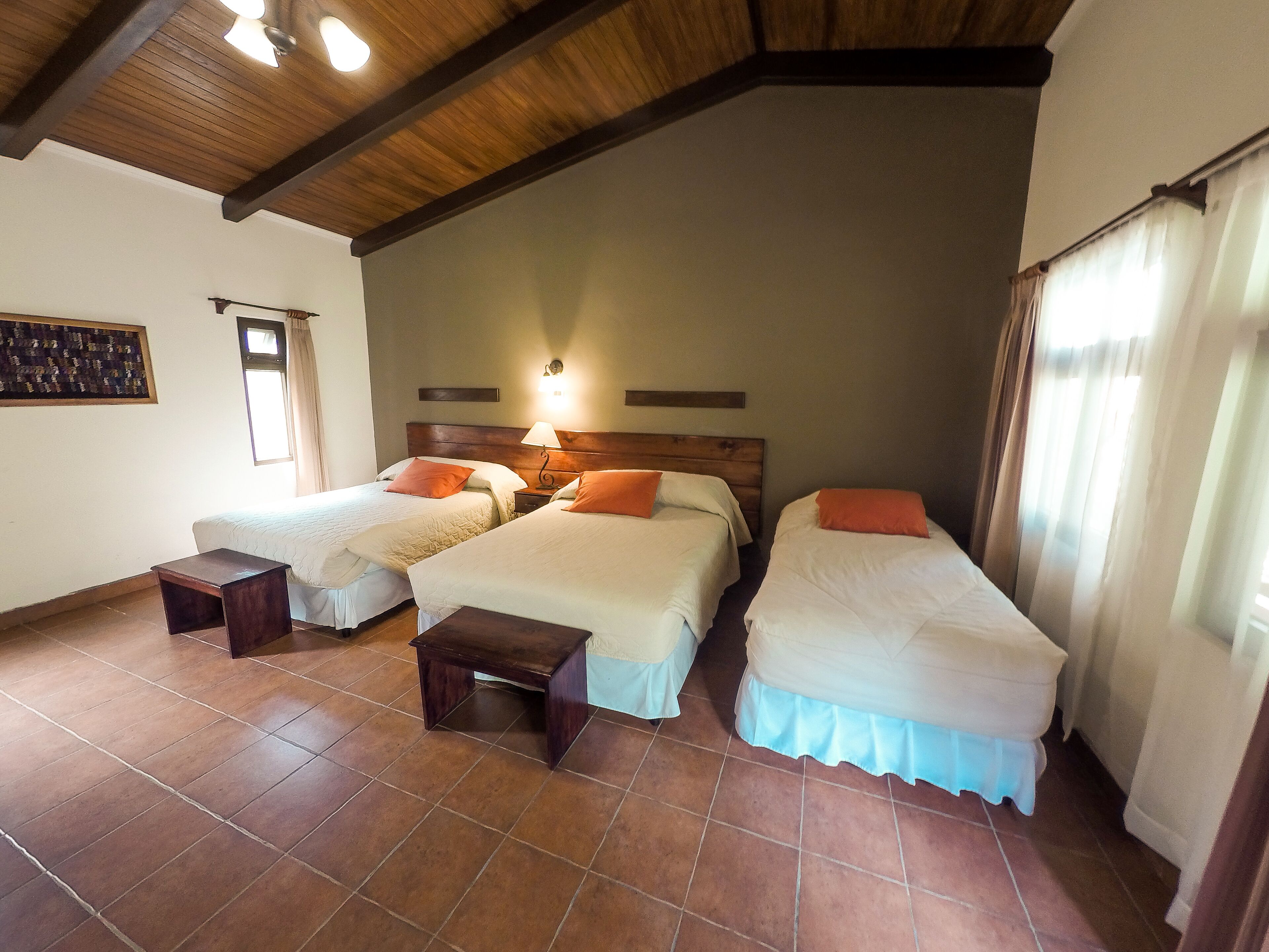 family triple room, multiple beds, non smoking, garden view | desk, free wifi, bed sheets