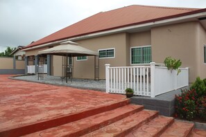 Outdoor wedding area