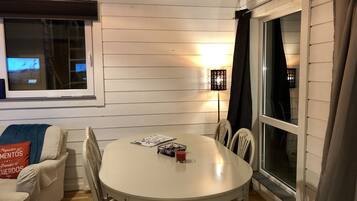 Superior Cottage, Sauna | Private kitchen | Fridge, microwave, oven, stovetop
