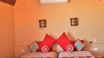 1 bedroom, individually decorated, individually furnished, bed sheets