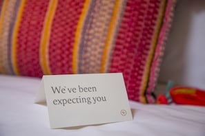Egyptian cotton sheets, premium bedding, in-room safe