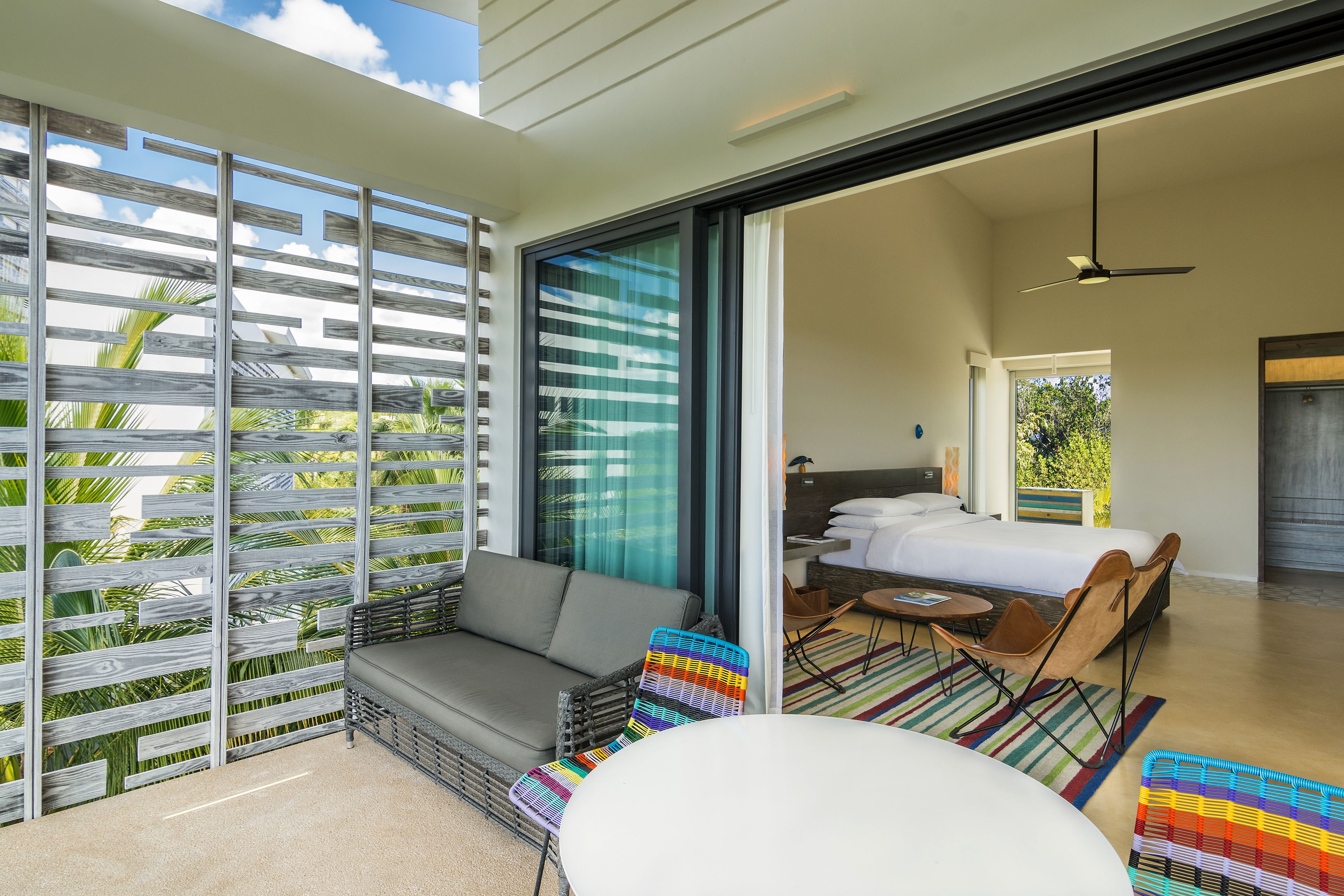 beach area suite | premium bedding, minibar, in-room safe, desk