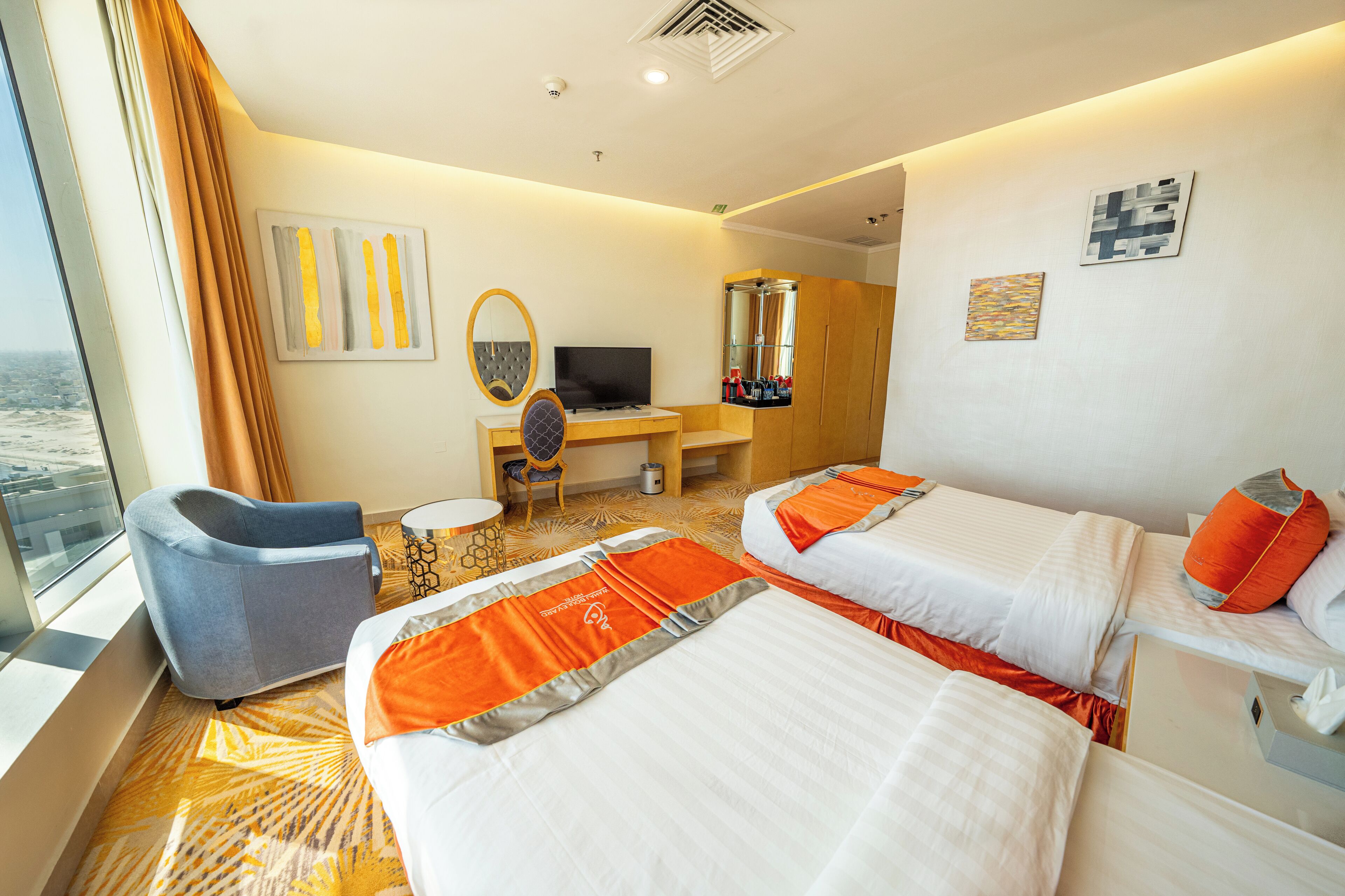 Standard Twin Room | Premium bedding, minibar, in-room safe, desk