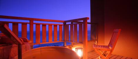 Chambre Quadruple Tradition, vue mer (Japanese-Style, with Open Air Bath) | Coffres-forts dans les chambres, rideaux occultants, Wi-Fi gratuit