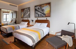 Deluxe Double Room, 2 Queen Beds | Minibar, in-room safe, desk, free WiFi - Central Hotel Boutique (Chihuahua)