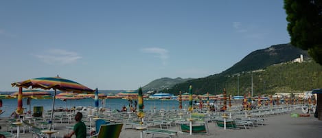 En la playa