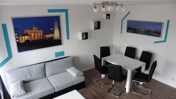 TV, DVD player, stereo
