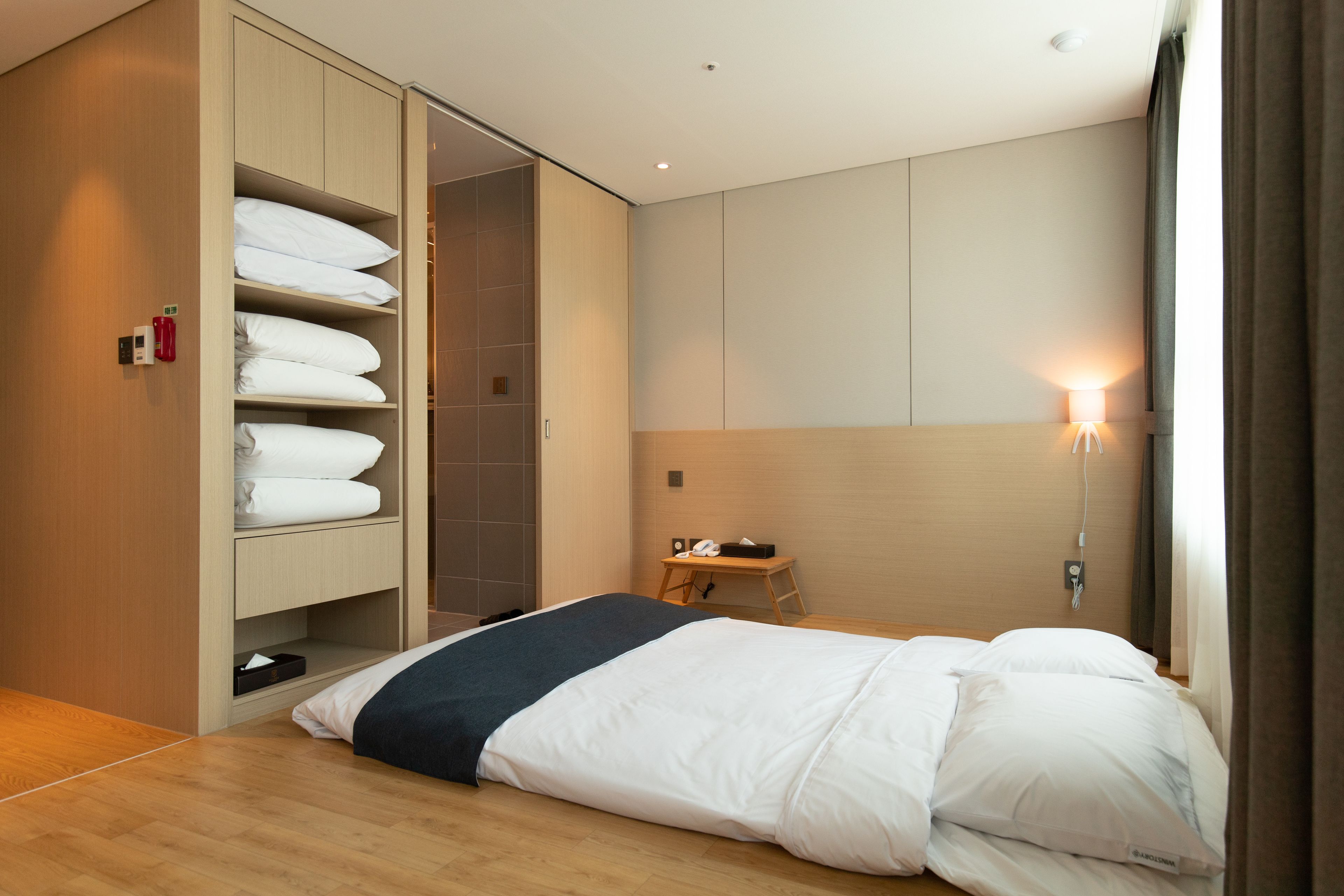 ondol room for 4 | down duvets, in-room safe, blackout curtains, soundproofing