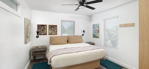 2 bedrooms, iron/ironing board, free WiFi, bed sheets
