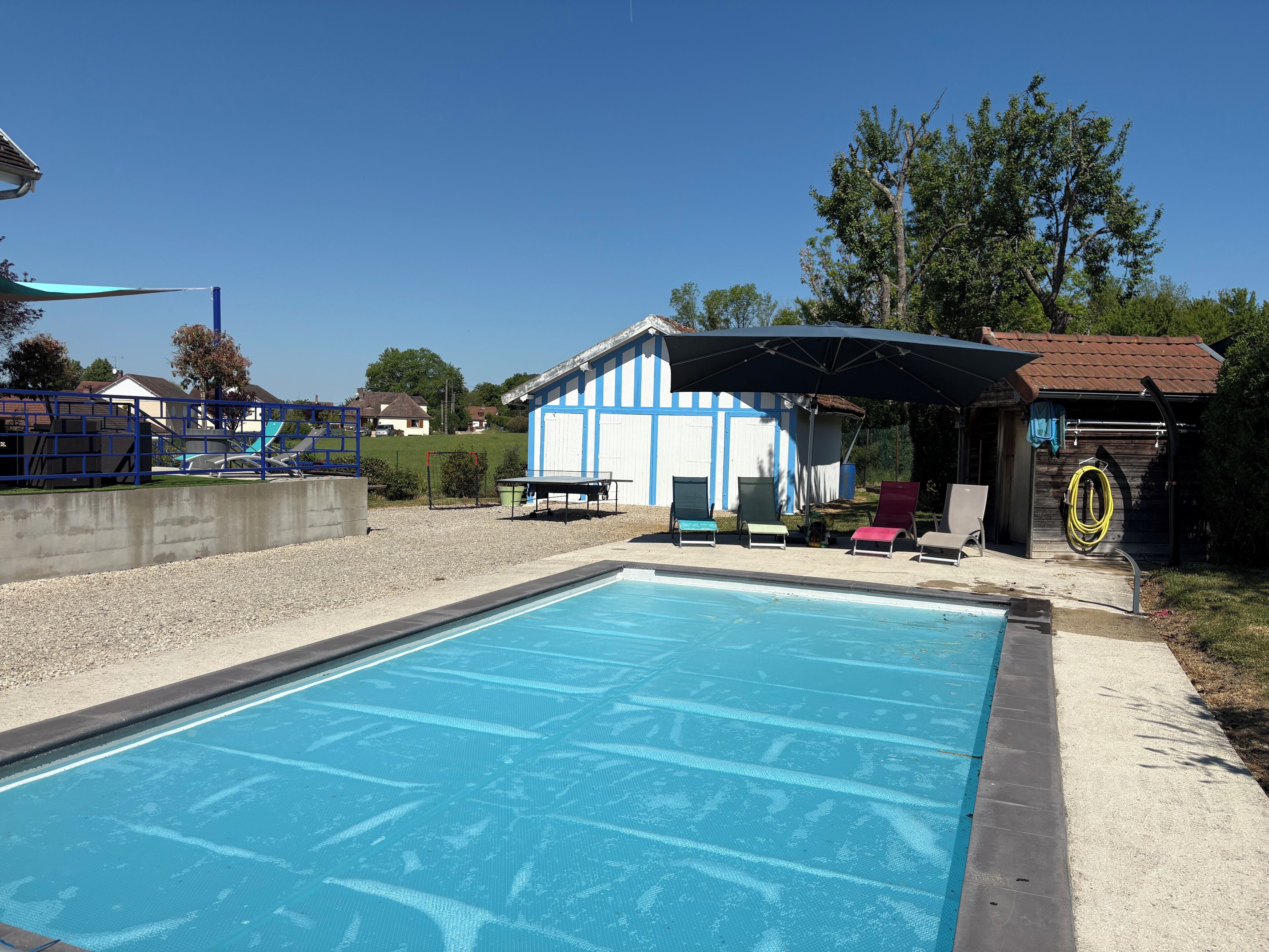 A heated pool