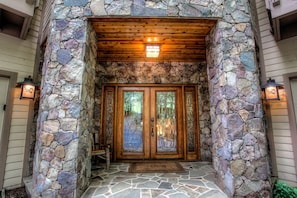 Majestic stone entrance