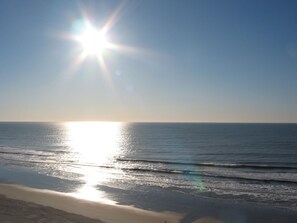 Na praia