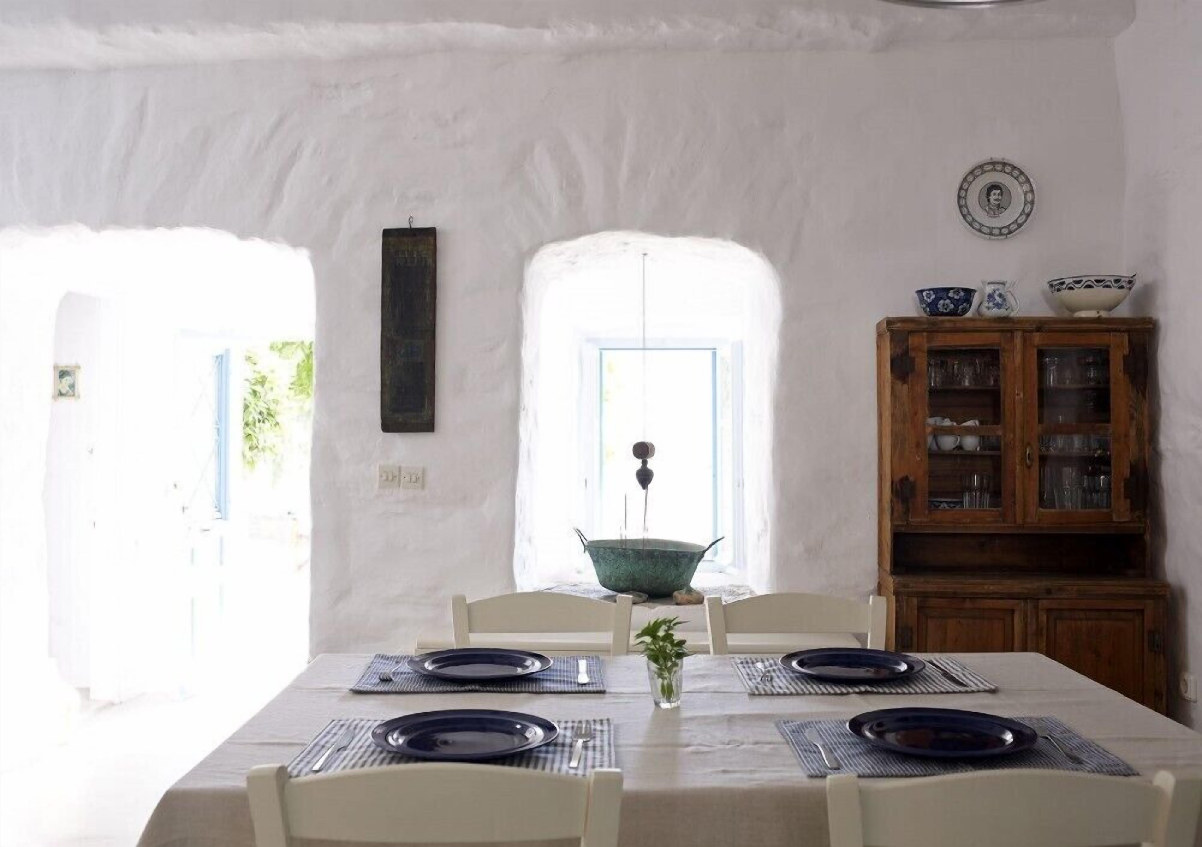 Biệt thự, hồ bơi riêng (Lefkothea) | Khu vực ăn uống tại phòng