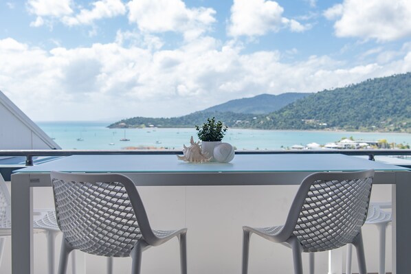 Panoramic Apartment, 1 Bedroom, Ocean View | Terrace/patio - Ocean Views 49 (Airlie Beach)