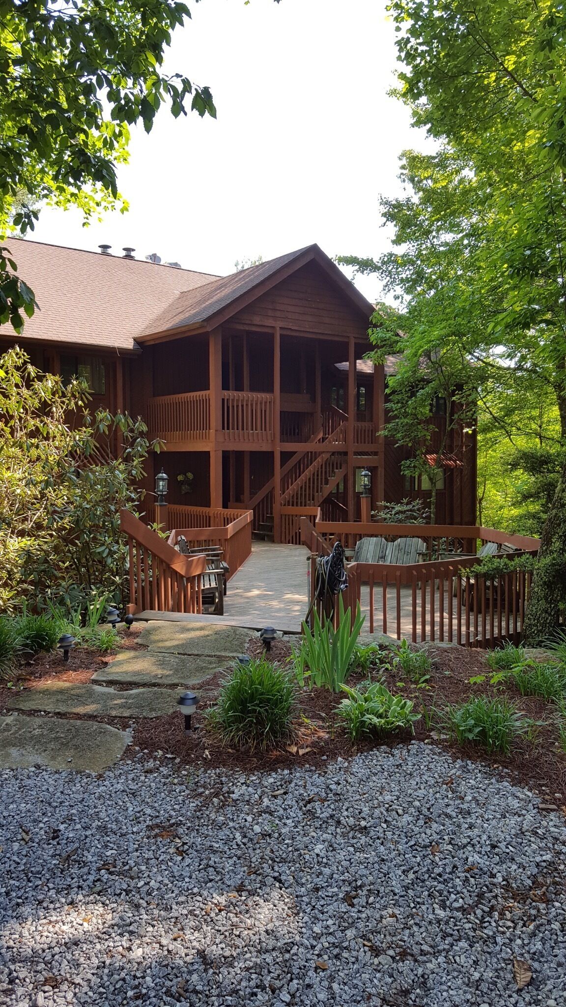 6 unit private building nestled in the forest 