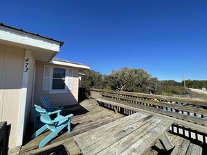 Terrace/patio - 'The Original Beach House' by the Gulf. Saturday-Saturday bookings only.  (Gulf Shores)