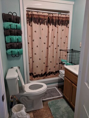 Shower, hair dryer, bidet, towels - Highland Cliff Haven @EvansCliff, High Canyon vista, super quiet / Private  NEW (Hot Springs)