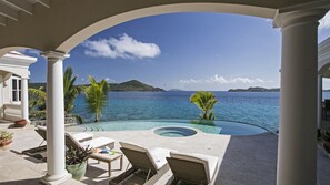 Outdoor pool, a heated pool - Villa St Thomas/Luxury Oceanfront/Breathtaking Views/Total Privacy/ By Red Hook  (St. Thomas)