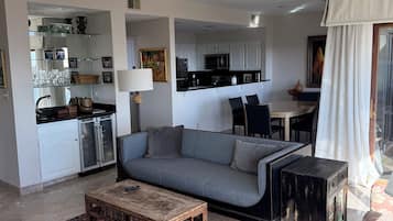 TV, fireplace, DVD player, books
