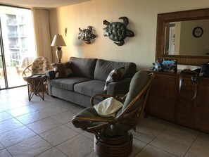TV, DVD player, stereo
