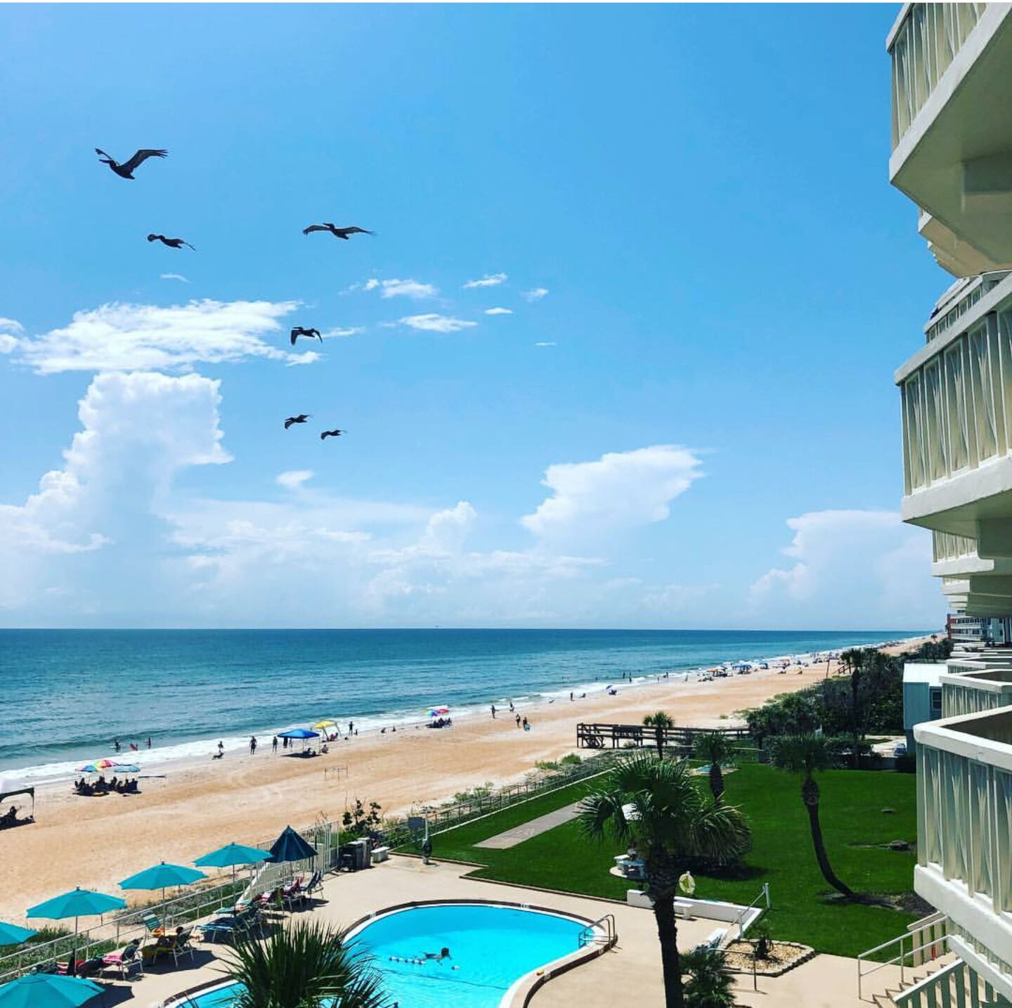 Private 2 bedroom Condo in Ormond by the Sea Florida. Beach front!